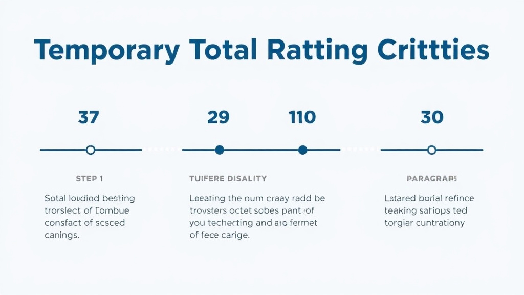 Visual guide for practical steps in temporary total rating criteria: paragraph 29 and 30