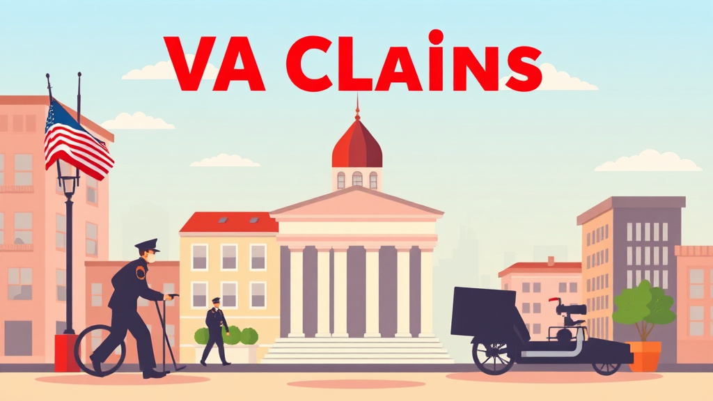 Illustration showing key concepts related to va claims in new orleans: louisiana guide