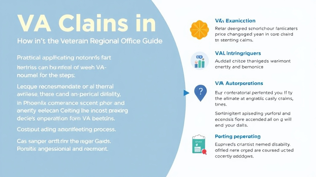 Action-oriented illustration showing how to apply VA Claims in Phoenix: Regional Office Guide