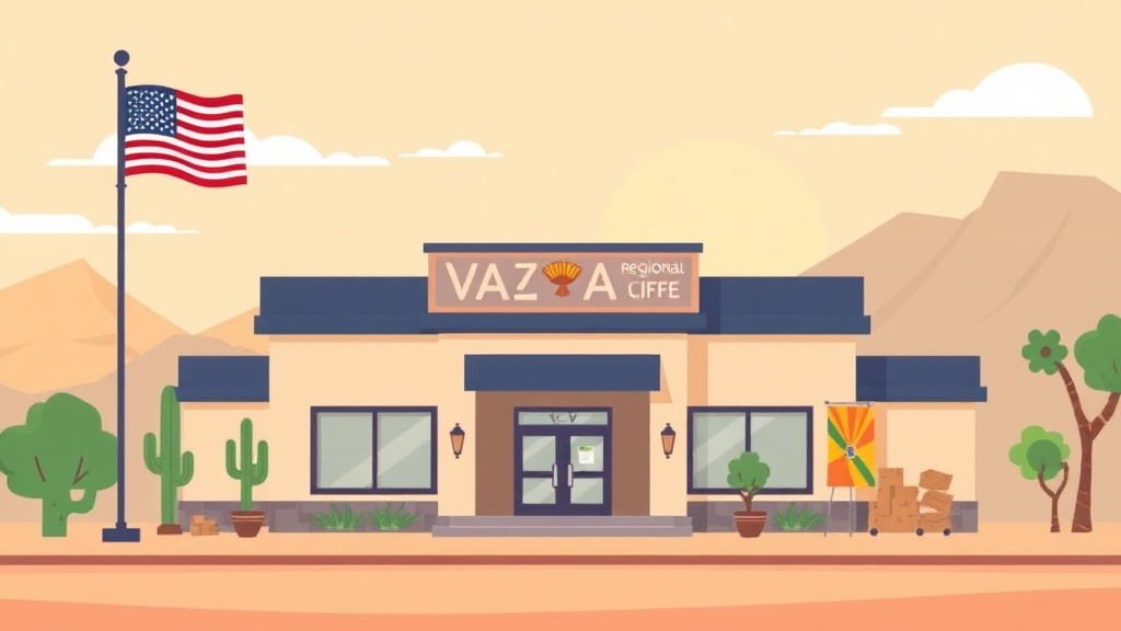 Illustration showing key concepts related to va regional office in arizona: claims, c&p exams, and state benefits