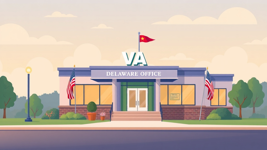 Illustration showing key concepts related to va regional office in delaware: claims, c&p exams, and state benefits