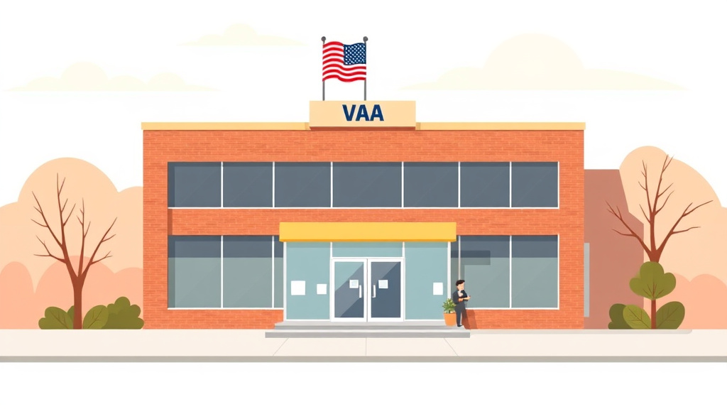 Illustration showing key concepts related to va regional office in georgia: claims, c&p exams, and state benefits