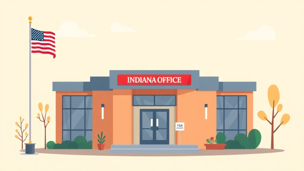 Illustration showing key concepts related to va regional office in indiana: claims, c&p exams, and state benefits