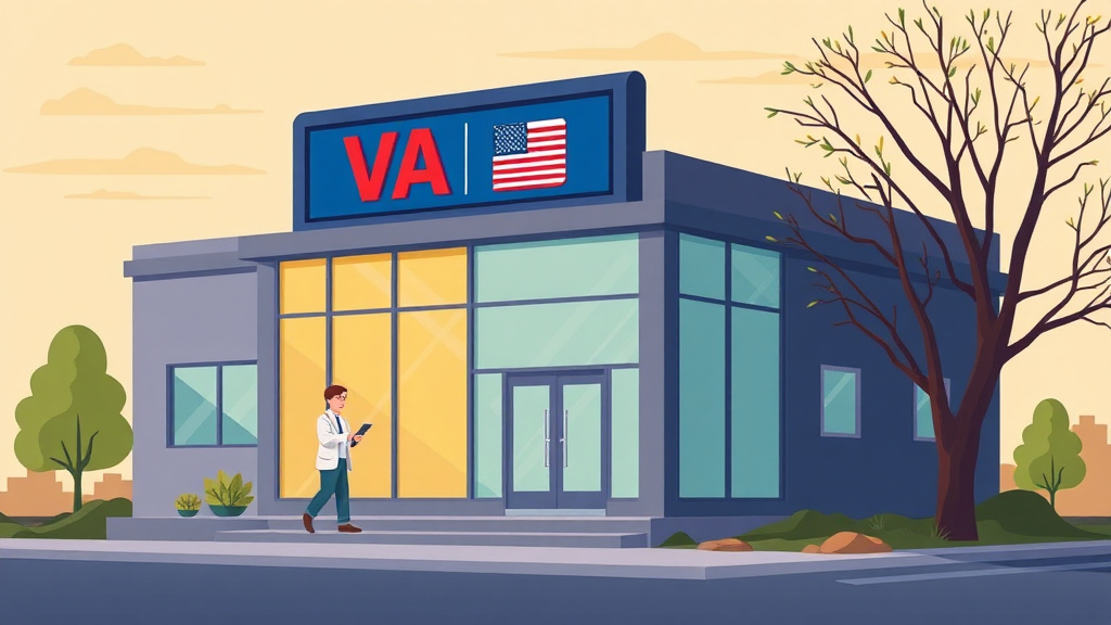 Illustration showing key concepts related to va regional office in iowa: claims, c&p exams, and state benefits