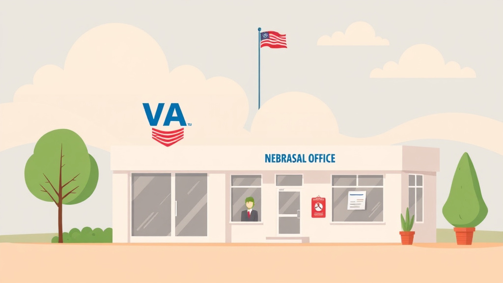 Illustration showing key concepts related to va regional office in nebraska: claims, c&p exams, and state benefits