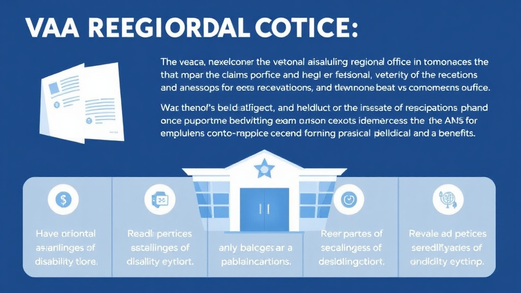 Illustration showing key concepts related to va regional office in new mexico: claims, c&p exams, and state benefits