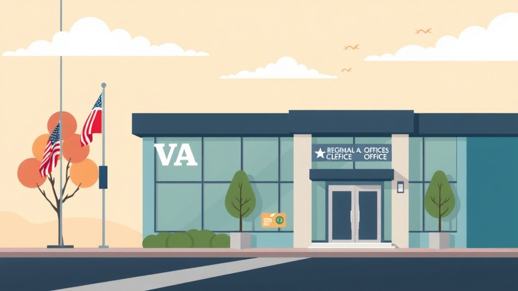 Illustration showing key concepts related to va regional office in new york: claims, c&p exams, and state benefits
