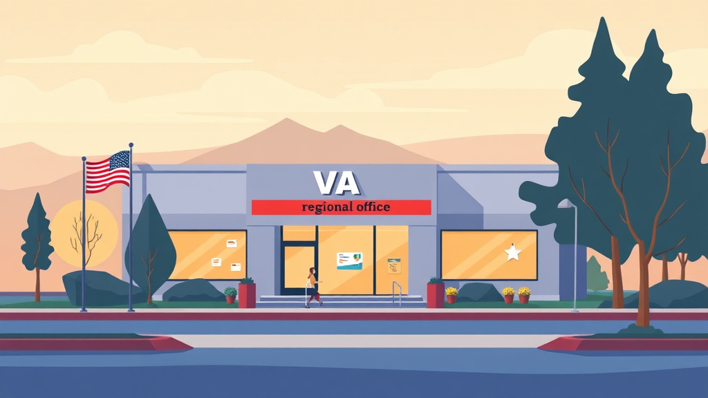 Illustration showing key concepts related to va regional office in oregon: claims, c&p exams, and state benefits