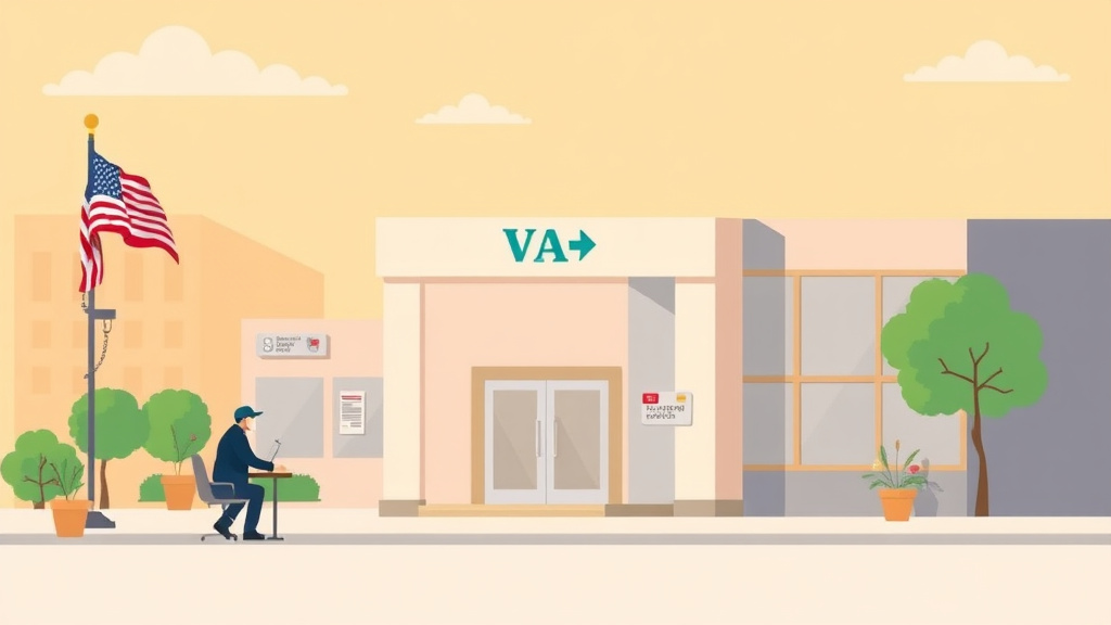 Illustration showing key concepts related to va regional office in texas: claims, c&p exams, and state benefits