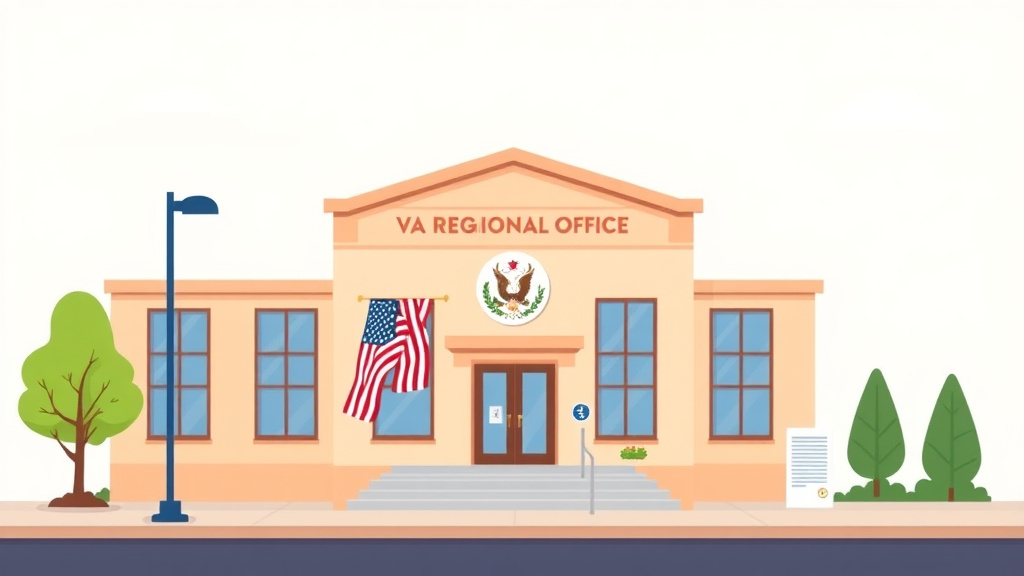 Illustration showing key concepts related to va regional office in wisconsin: claims, c&p exams, and state benefits