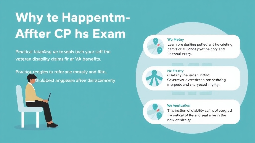 Visual guide for practical steps in what happens after your c&p exam