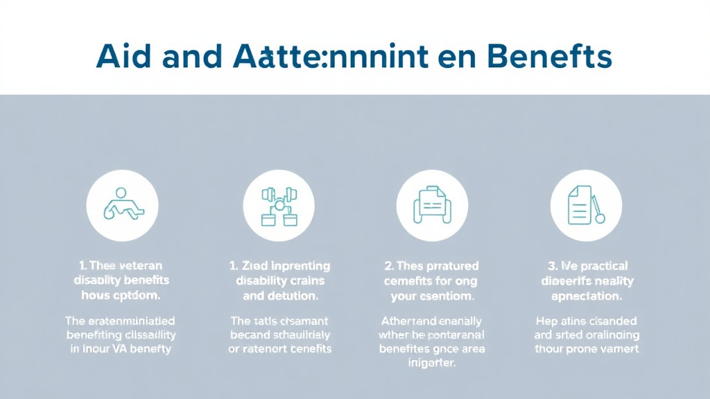 Visual guide for practical steps in aid and attendance benefits