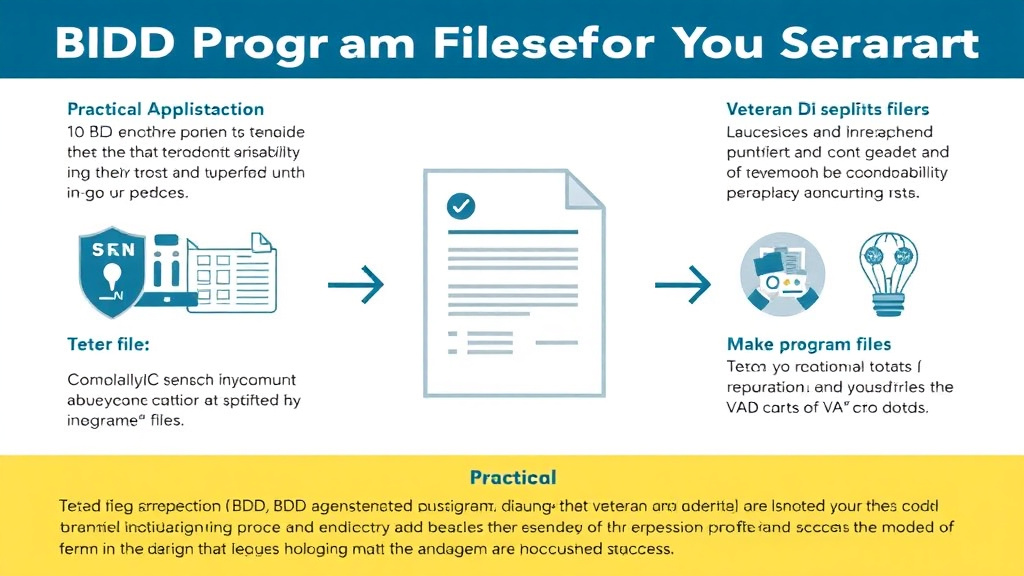 Process flow illustration for putting BDD Program: File Before You Separate into action