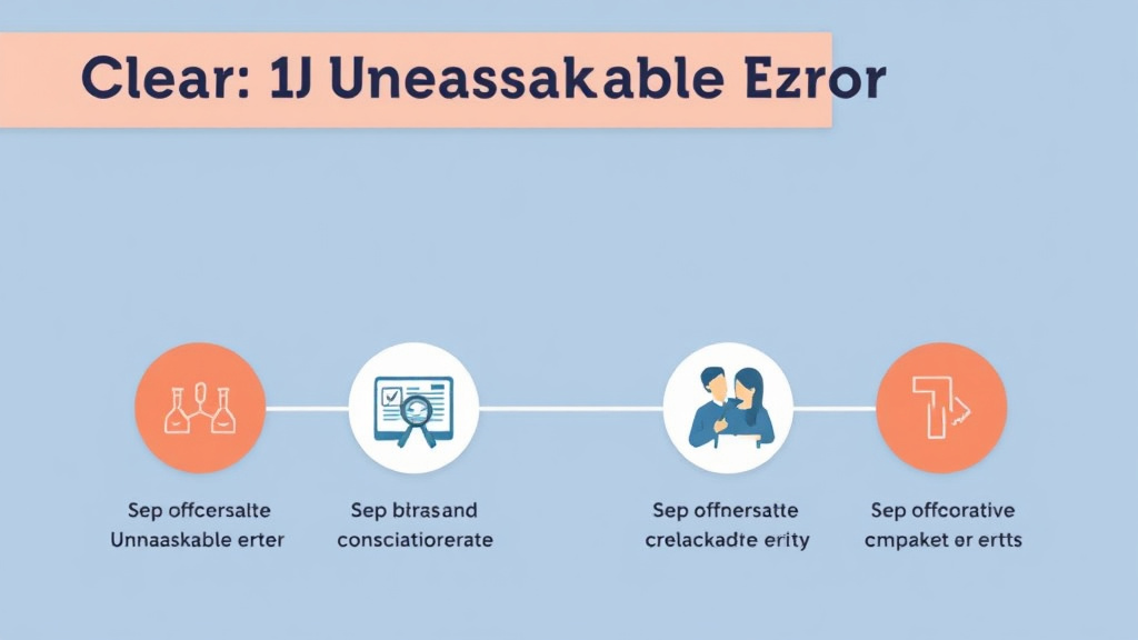 Real-world application diagram for clear and Unmistakable Error (CUE) Claims