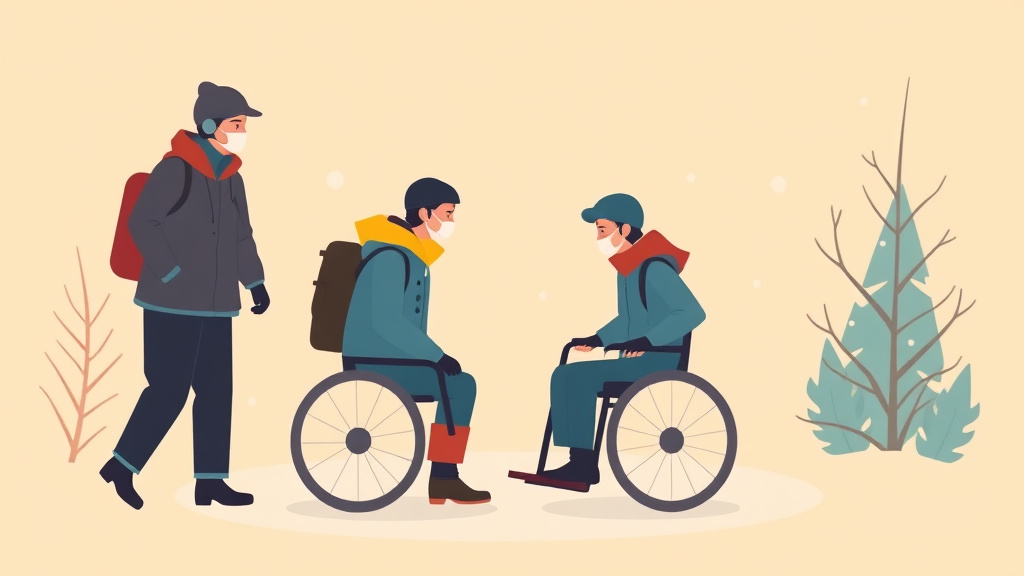 Illustration showing key concepts related to va claims for cold weather injuries