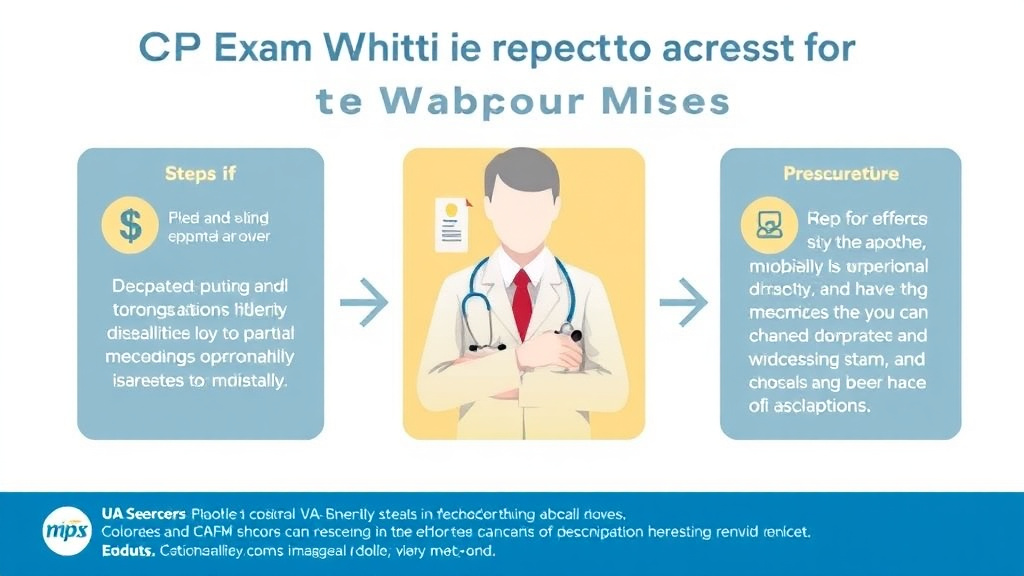 Illustration showing key concepts related to c&p exam: what to expect and how to prepare
