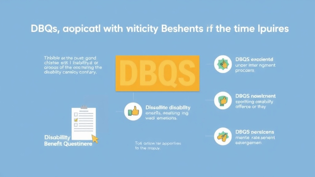 Process flow illustration for putting DBQs Explained: Disability Benefits Questionnaires into action