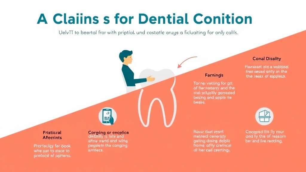 Illustration showing key concepts related to va claims for dental conditions