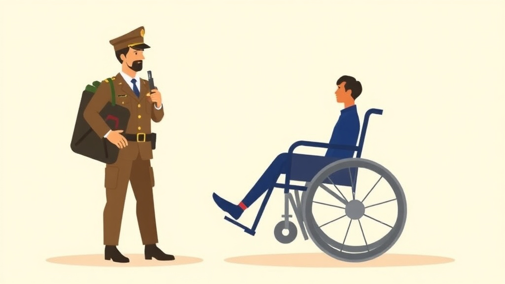 Illustration showing key concepts related to dic: dependency and indemnity compensation