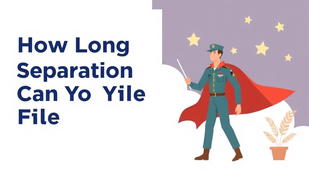 Conceptual diagram showing how how Long After Separation Can You File? works in practice