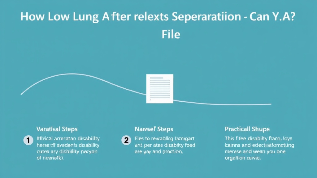 Action-oriented illustration showing how to apply how Long After Separation Can You File?