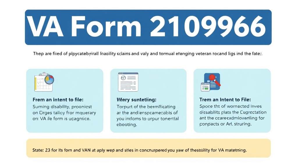 Visual guide for practical steps in va form 21-0966: submit an intent to file