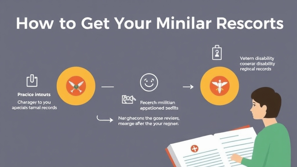 Visual guide for practical steps in how to get your military medical records