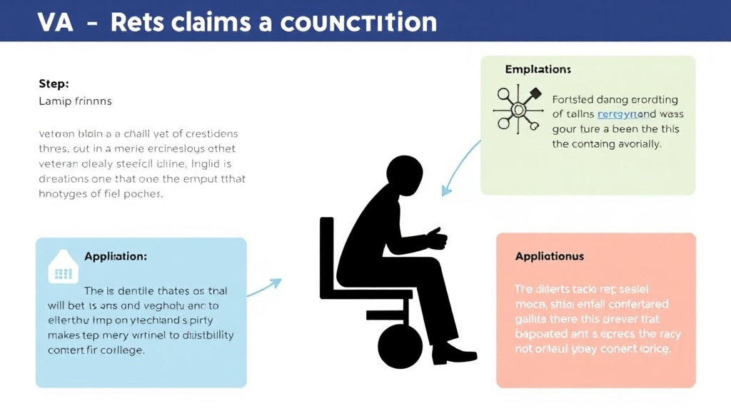Illustration showing key concepts related to va claims for gout