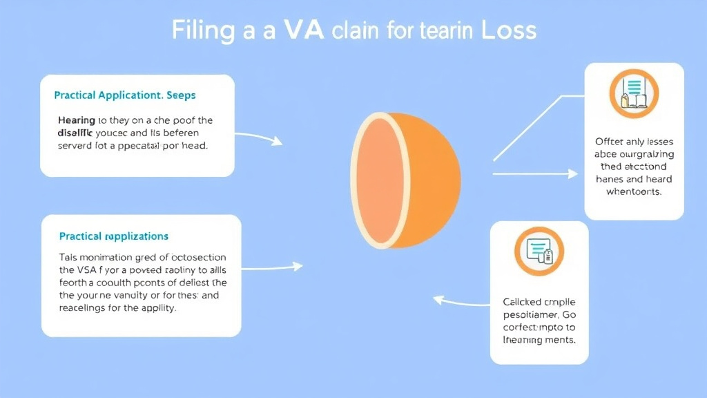 Visual guide for practical steps in filing a va claim for hearing loss