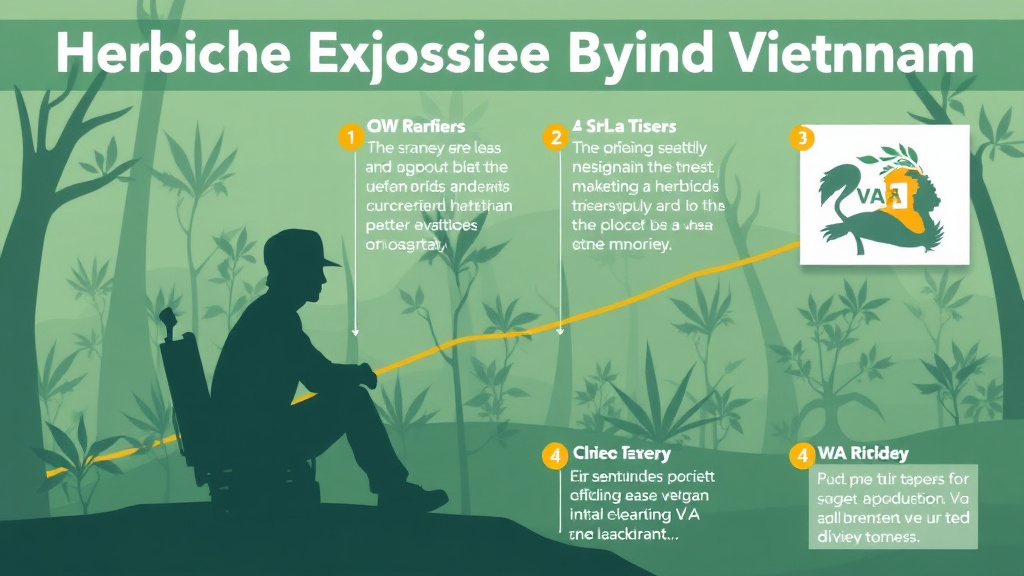 Visual guide for practical steps in herbicide exposure beyond vietnam