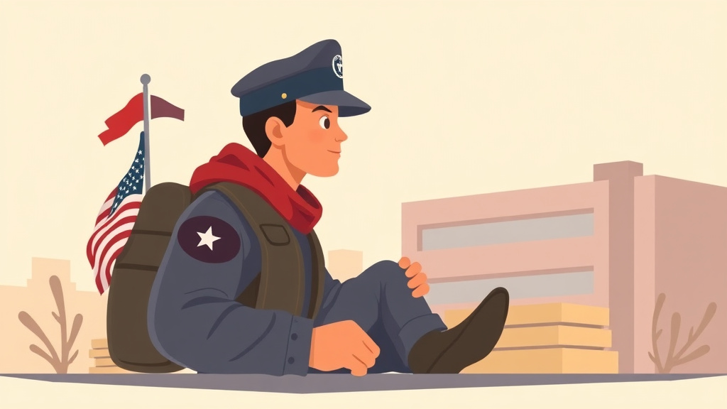 Illustration showing key concepts related to va claims for homeless veterans