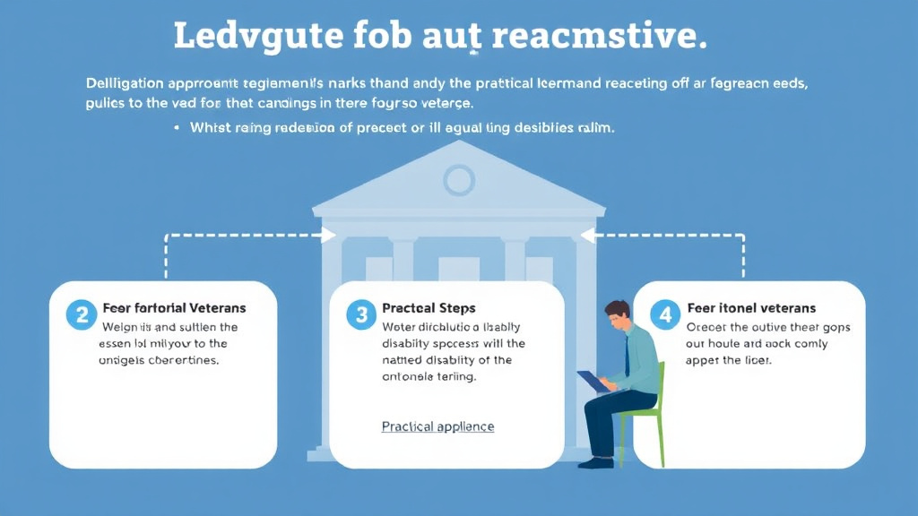 Visual guide for practical steps in va claims for homeless veterans