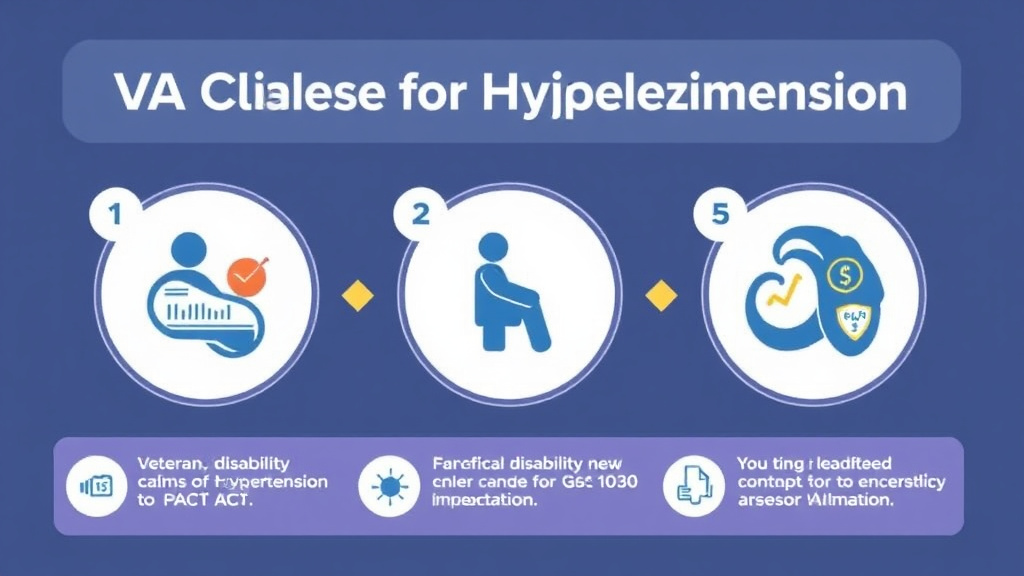 Visual guide for practical steps in va claims for hypertension under pact act