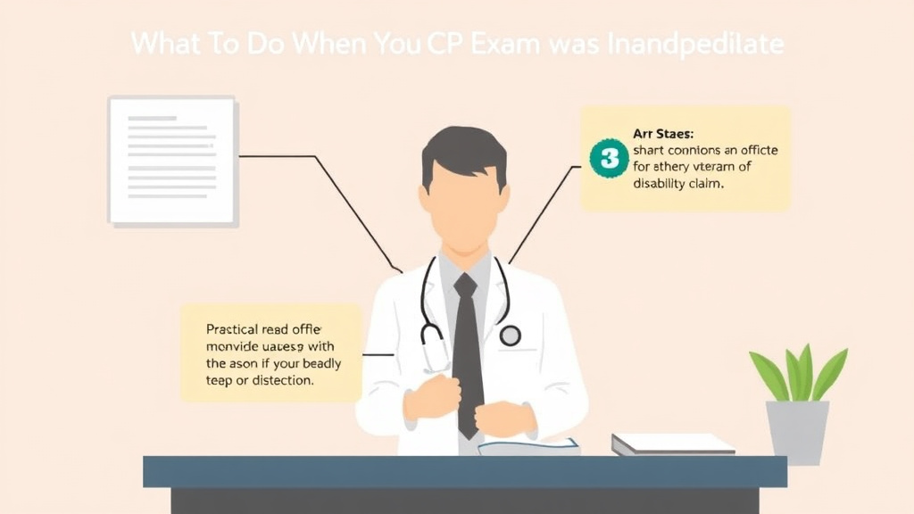 Visual guide for practical steps in what to do when your c&p exam was inadequate