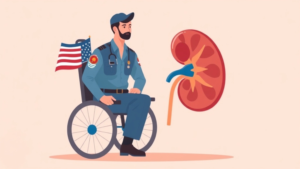 Illustration showing key concepts related to va claims for kidney disease