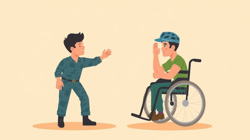 Illustration showing key concepts related to va claims for loss of use of extremities