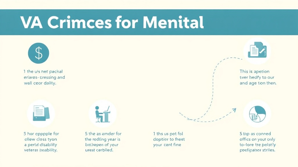 Visual guide for practical steps in va claims for mental health conditions