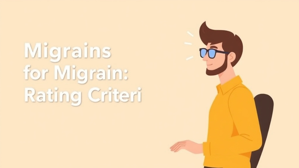 Illustration showing key concepts related to va claims for migraines: rating criteria