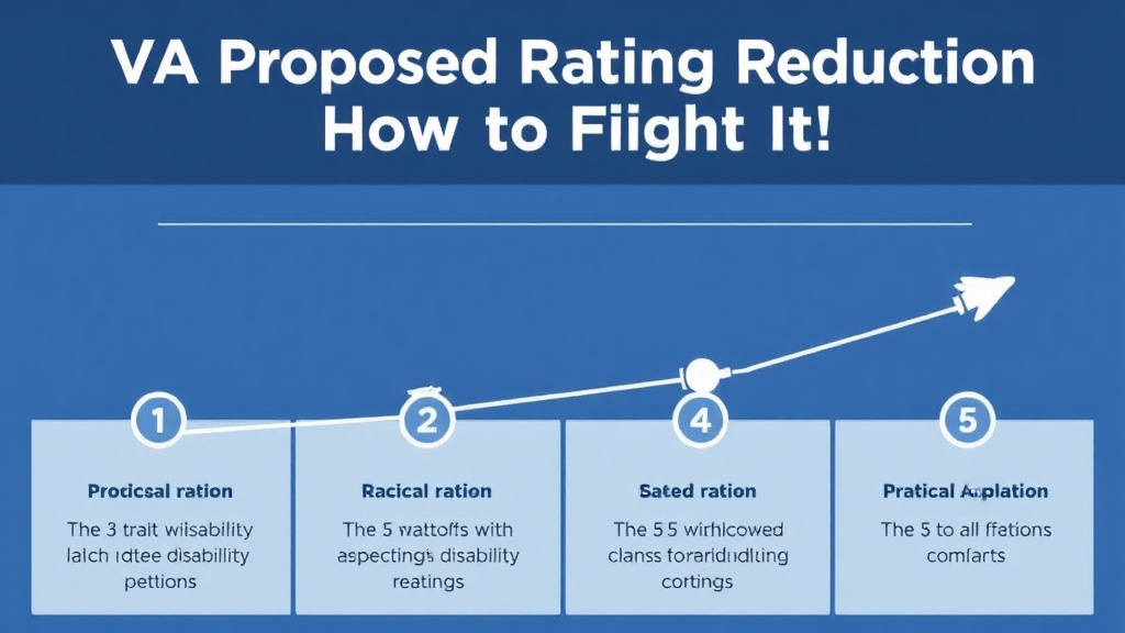 Visual guide for practical steps in va proposed rating reduction: how to fight it