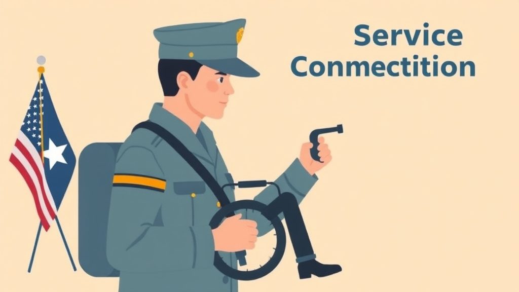 Illustration showing key concepts related to secondary service connection explained