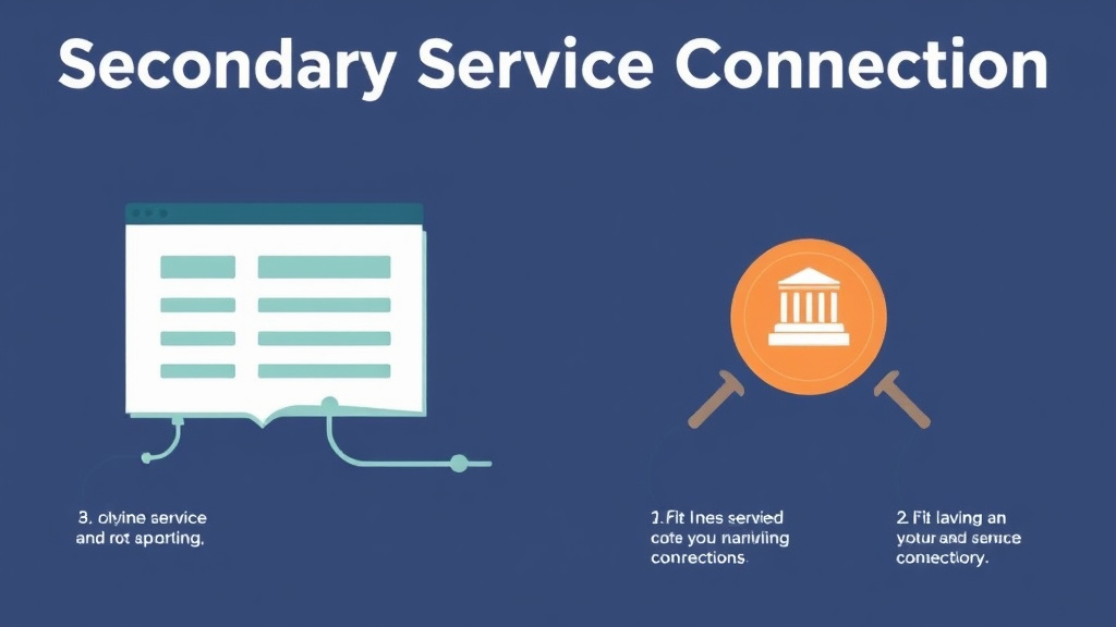 Visual guide for practical steps in secondary service connection explained