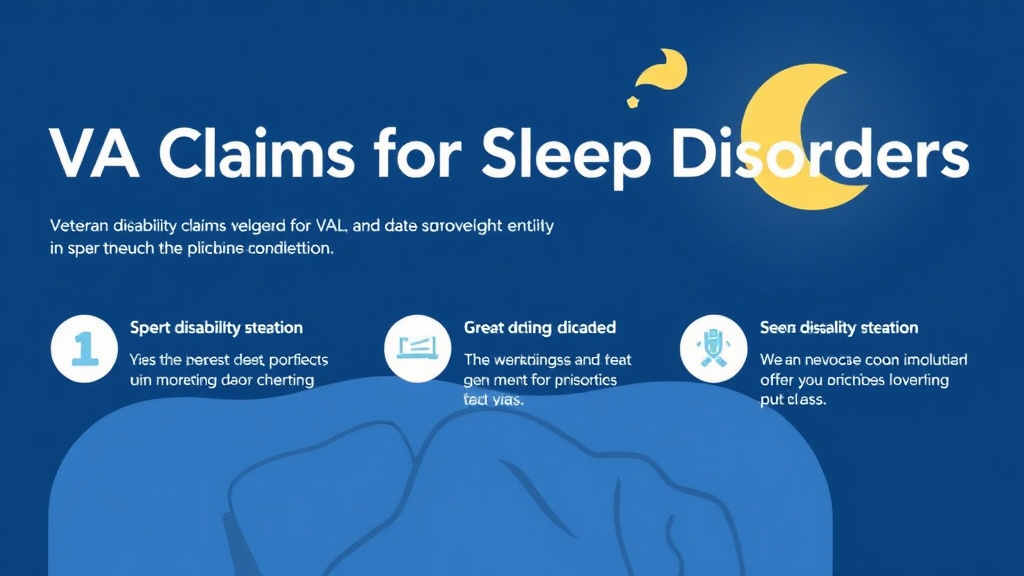 Visual guide for practical steps in va claims for sleep disorders overview