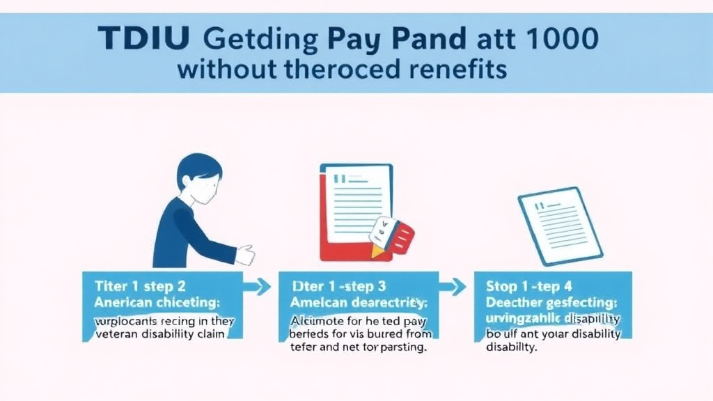 Visual guide for practical steps in tdiu: getting paid at 100% without a 100% rating