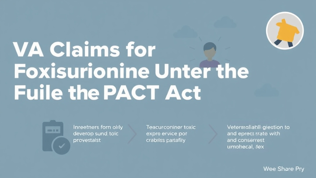 Visual guide for practical steps in va claims for toxic exposure under the pact act