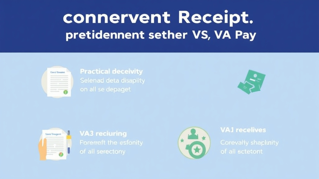 Visual guide for practical steps in concurrent receipt: keep retirement and va pay