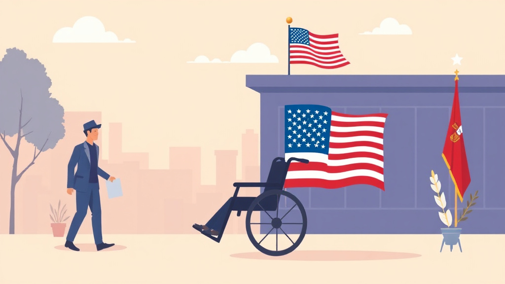 Illustration showing key concepts related to va claims and unemployment: what to know