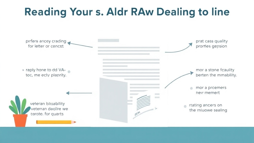 Visual guide for practical steps in reading your va rating decision letter