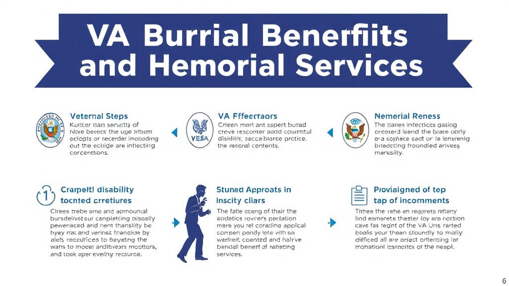 Visual guide for practical steps in va burial benefits and memorial services