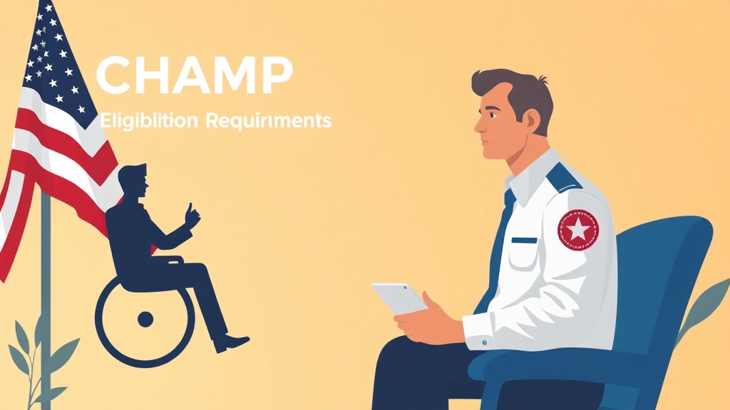 Illustration showing key concepts related to champva eligibility requirements