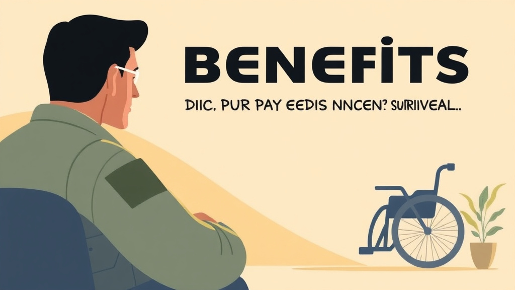 Illustration showing key concepts related to dic benefits: monthly payments for survivors